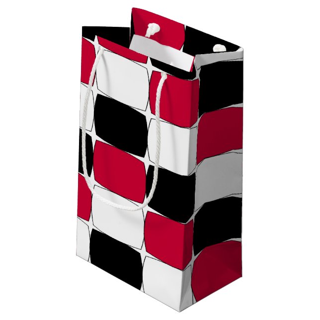 Sac cadeau Black, White et Red Fish Eye (Dos Angle)