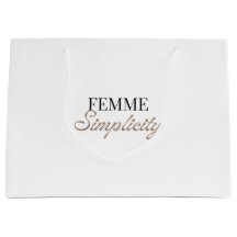 Sac cadeau blanc