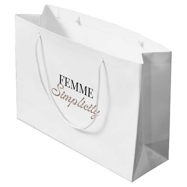 Sac cadeau blanc (Dos Angle)