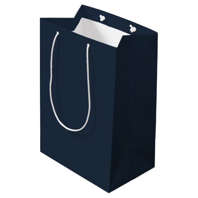 Sac cadeau bleu moyen Muet - Conception en couleur (Dos Angle)