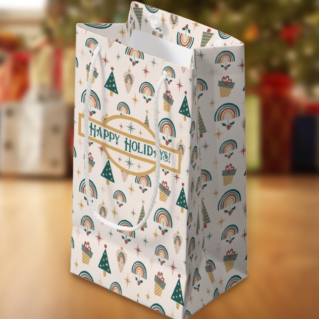 Sac cadeau Boho Christmas Rainbow (Créateur téléchargé)