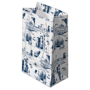 Sac cadeau Boston Toile Navy