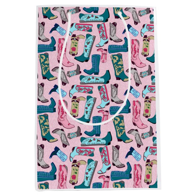 Sac Cadeau Bottes de Cowgirl (Devant)