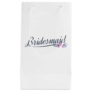 Sac Cadeau Calligraphie de Mariage pour Demoiselle