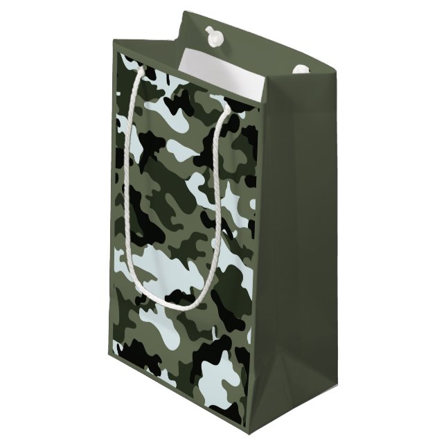 Sac cadeau Camo Militaire (Devant Angle)