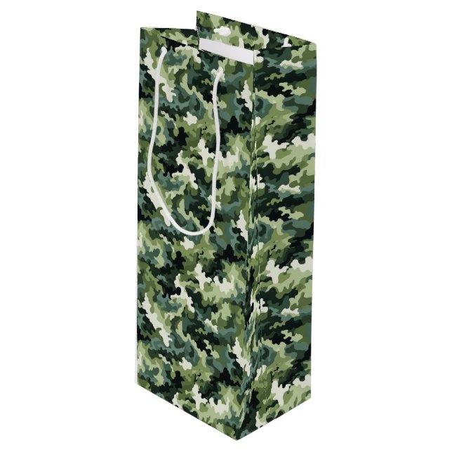 Sac cadeau Camo militaire (Devant Angle)