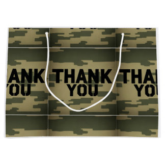 Sac cadeau Camouflage "Merci"