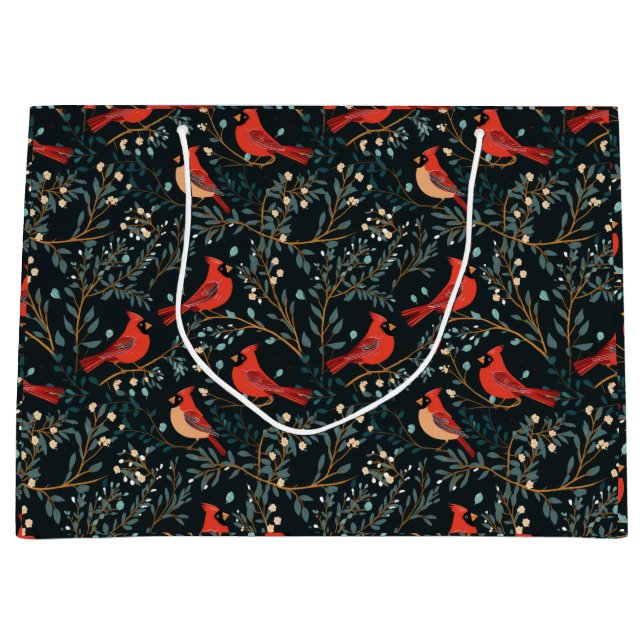 Sac cadeau Cardinal vintage (Devant)