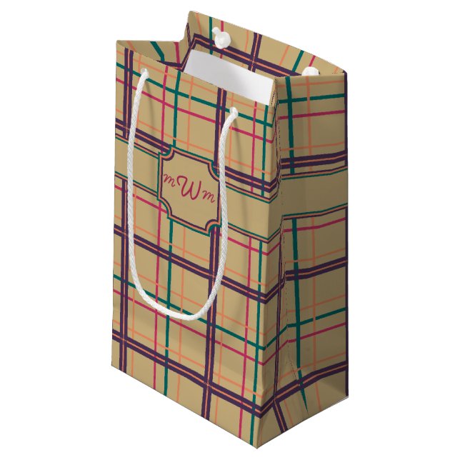 Sac Cadeau Carreaux d'Été (Devant Angle)