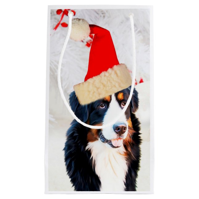 Sac cadeau Casquette Bernese Mountain Dog W Christ (Devant)