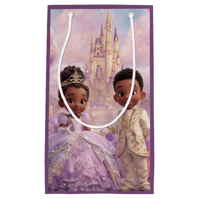 Sac Cadeau Célébration Royale de Petit Enfant (Devant)