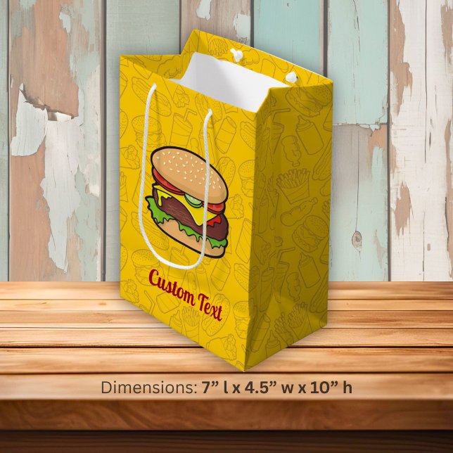 Sac Cadeau Cheeseburger Moyen (Créateur téléchargé)