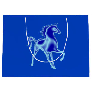 Sac Cadeau Cheval Bleu Vos Couleurs