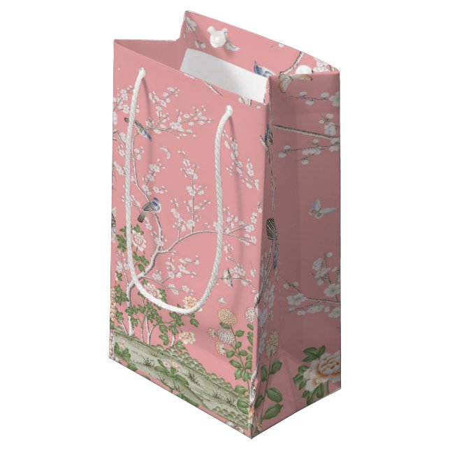 Sac cadeau chinois rose (Devant Angle)