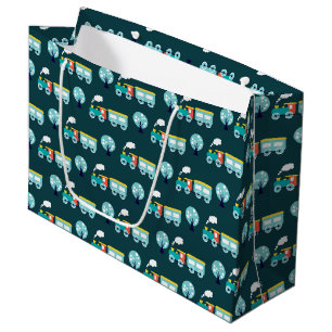 Sac cadeau Choo Choo Train - Grand, brillant