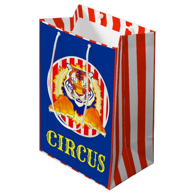 Sac cadeau Circus Tiger (Devant Angle)