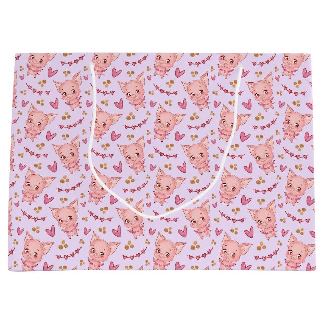 Sac cadeau Coeurs et Coeurs (Devant)