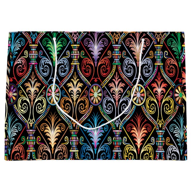 Sac cadeau coloré brillant et festif (Devant)