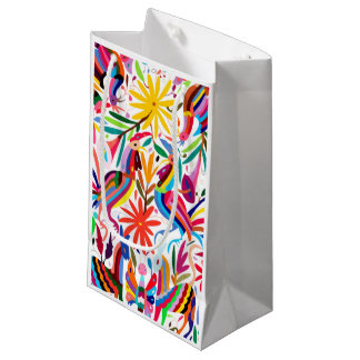Sac cadeau couleur Otomi imprimé