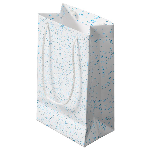 Sac cadeau Cyan Rain (Devant Angle)