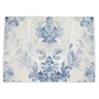 Damassé Bleu Clair Grand