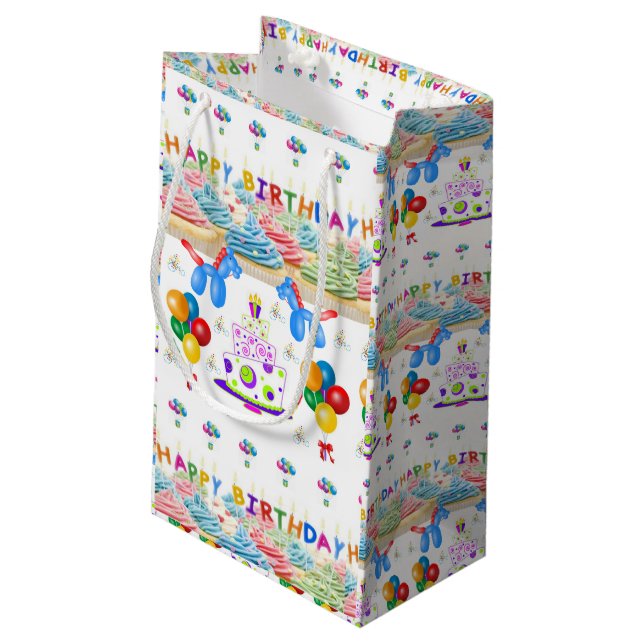 Sac cadeau d'anniversaire (Dos Angle)