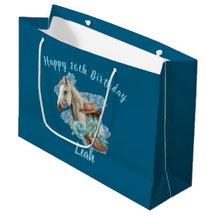Sac cadeau d'anniversaire Cheval de l'Ouest – Nuit
