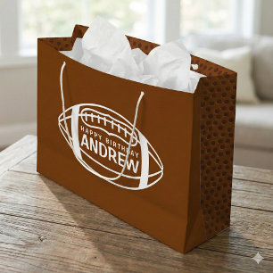 Sac cadeau d'anniversaire de football