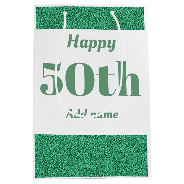 Sac cadeau d'anniversaire élégant et joliment pers (Devant)