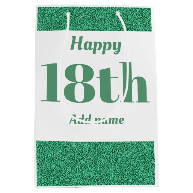 Sac cadeau d'anniversaire élégant et joliment pers (Devant)