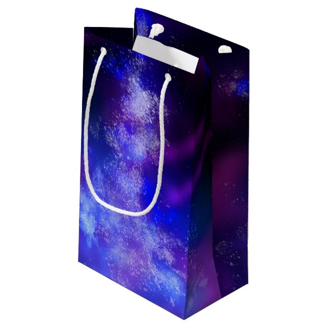 Sac cadeau d'anniversaire Starry Night Sky Blue Sa (Dos Angle)