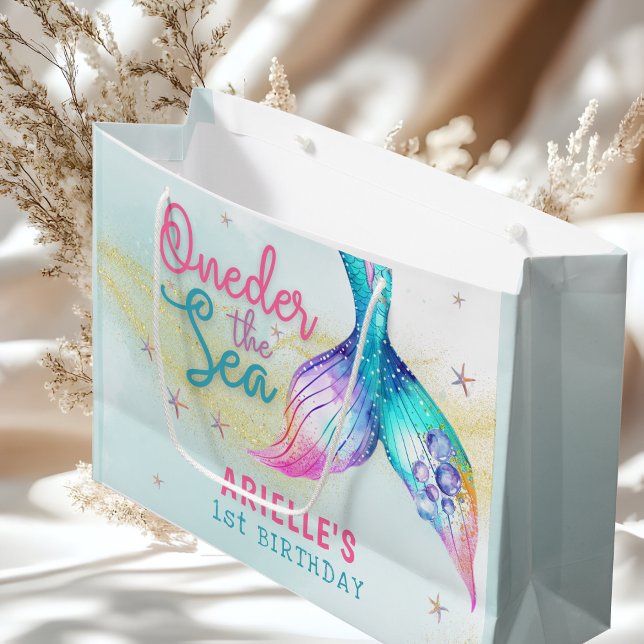 Sac cadeau de 1er anniversaire Queue de sirène sou (Créateur téléchargé)