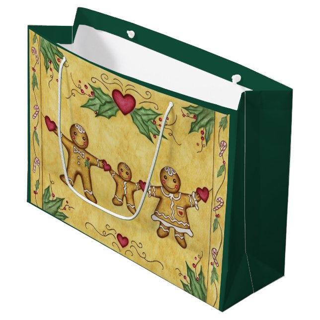 Sac cadeau de biscuits au gingembre (Devant Angle)