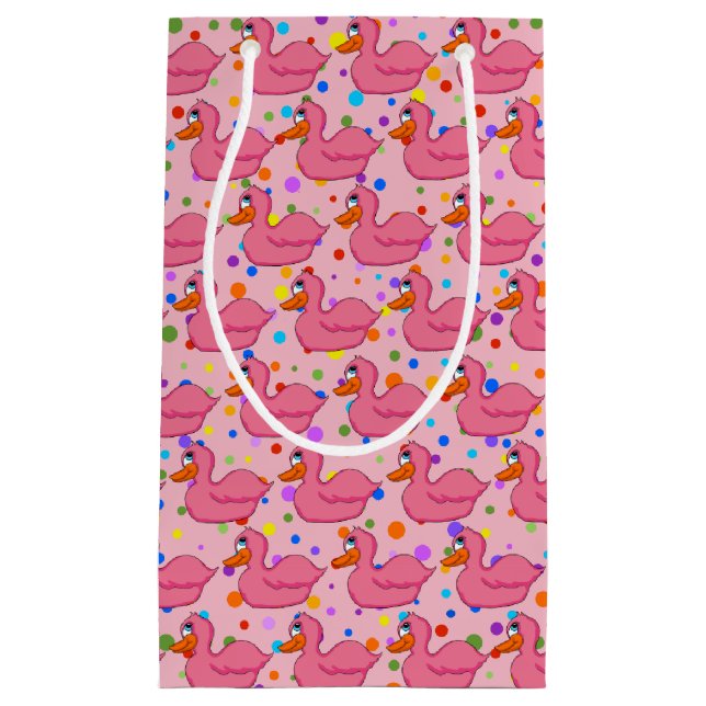 Sac cadeau de canard rose (Devant)
