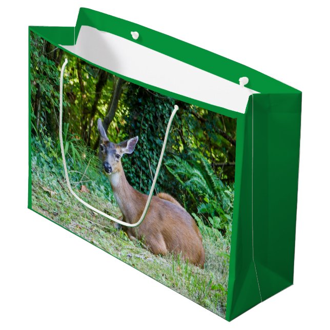 Sac cadeau de cerfs au repos (Devant Angle)