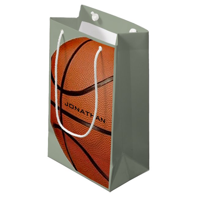 Sac cadeau de conception de basket-ball (Devant Angle)