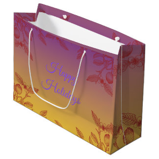 Sac Cadeau de Fêtes Typographie Élégante Moderne