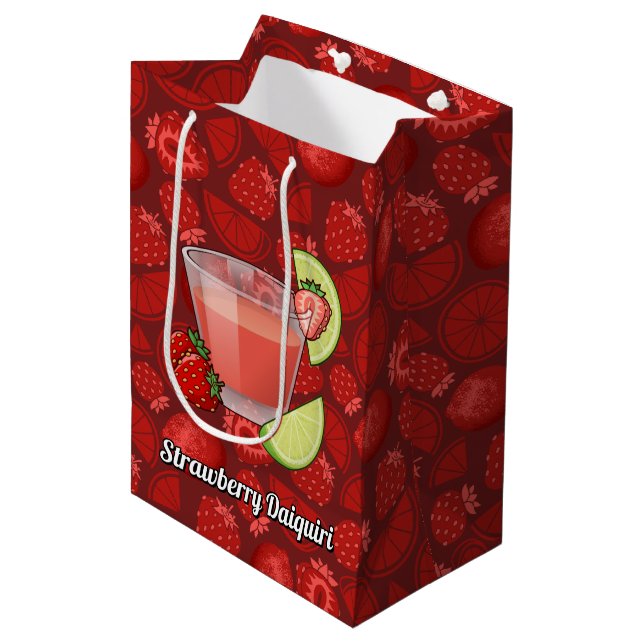 Sac cadeau de fraise Daiquiri (Devant Angle)