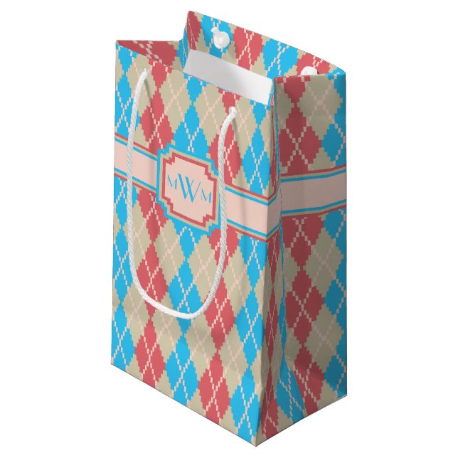 Sac cadeau de Jacquard de plage (Devant Angle)