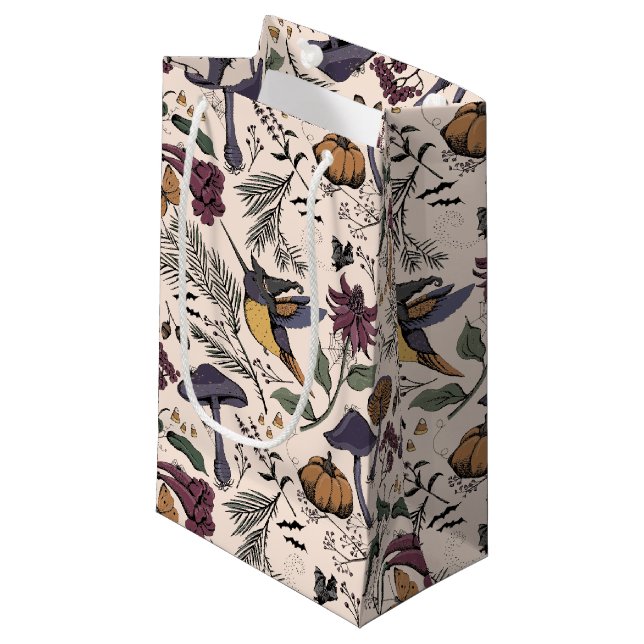 Sac cadeau de jardin colibri crème (Devant Angle)