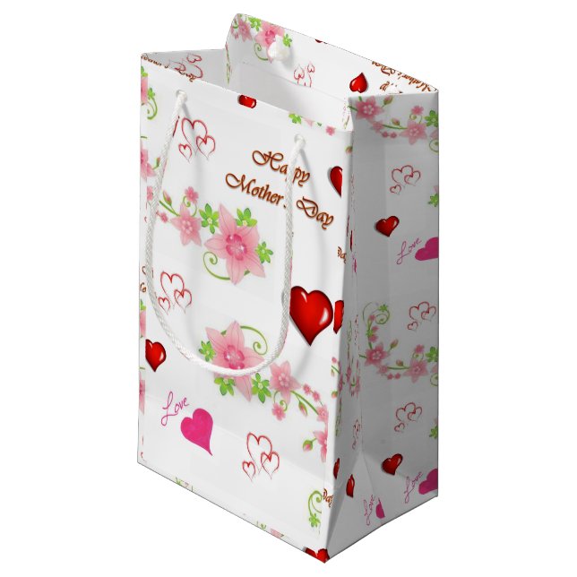 Sac cadeau de la fête des mères (Devant Angle)