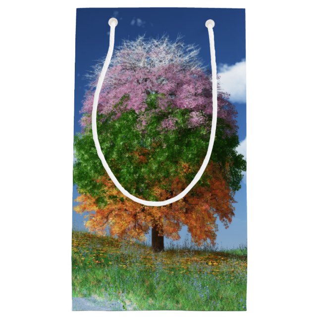 Sac cadeau de l'arbre de saison (Devant)
