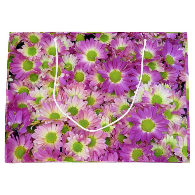 Sac cadeau de marguerite peint (Devant)