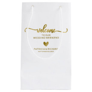 Sac Cadeau de Mariage Petit Coeur Mignon pour Hôte