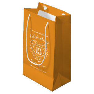 Sac cadeau de message de 13e anniversaire de maria