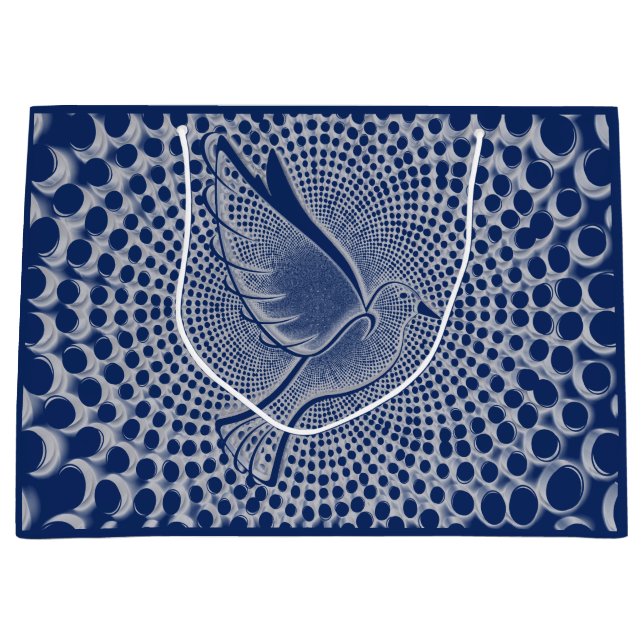 Sac cadeau de Noël de la colombe (Devant)