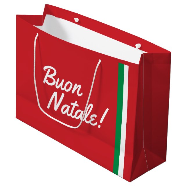 Sac cadeau de Noël italien (Devant Angle)