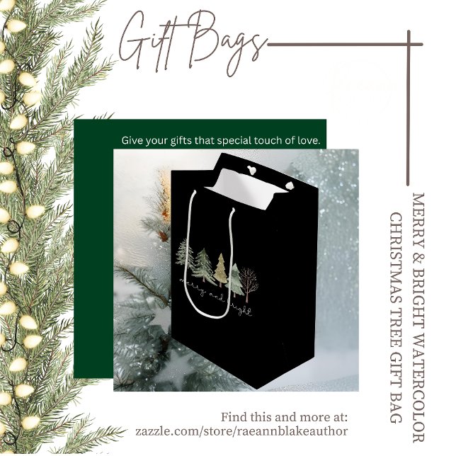 Sac cadeau de Noël joyeux et lumineux (Créateur téléchargé)