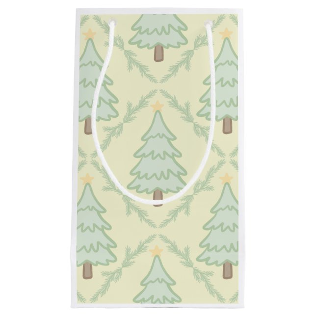 🎁 Sac cadeau de Noël pastel fantaisiste  (Devant)