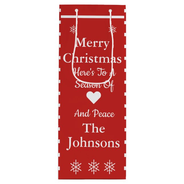 Sac cadeau de Noël personnalisé (Devant)